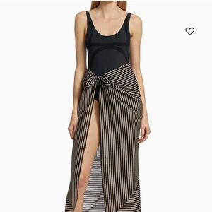 NWT! Toteme Black Monogram Swimsuit